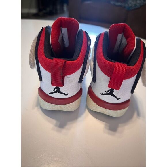 Jordan Toddler Size 10C Pro Strong Sneakers White Black Red Sporty Basketball - Picture 8 of 13